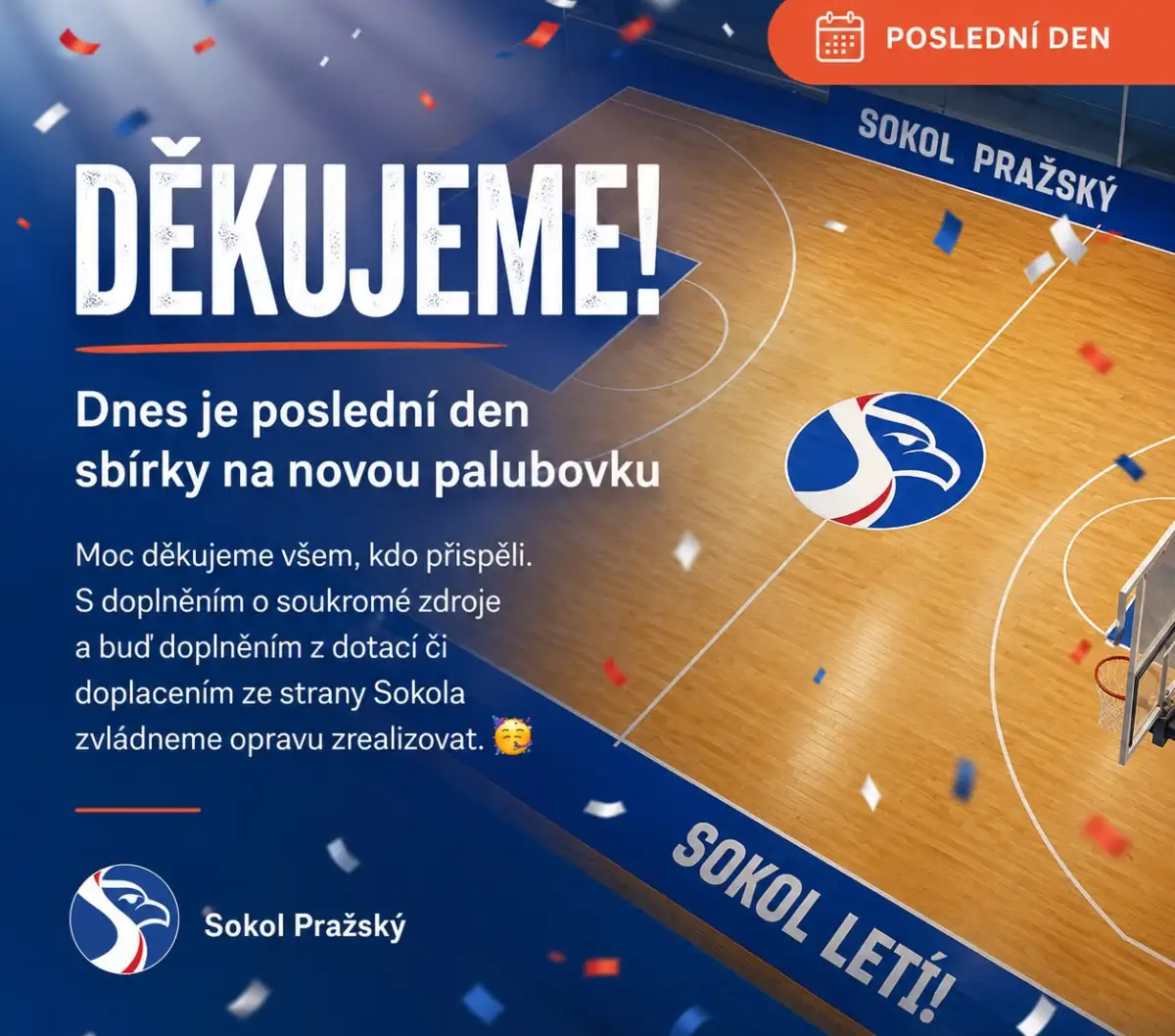 Nová palubovka bude!