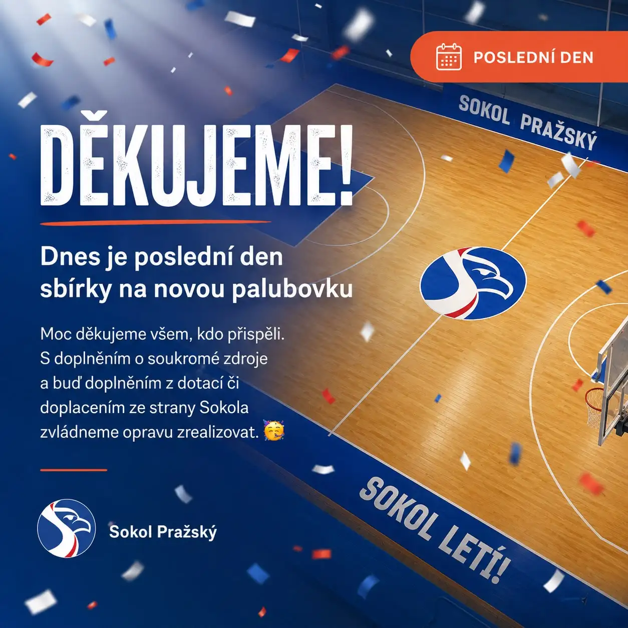 Nová palubovka bude!